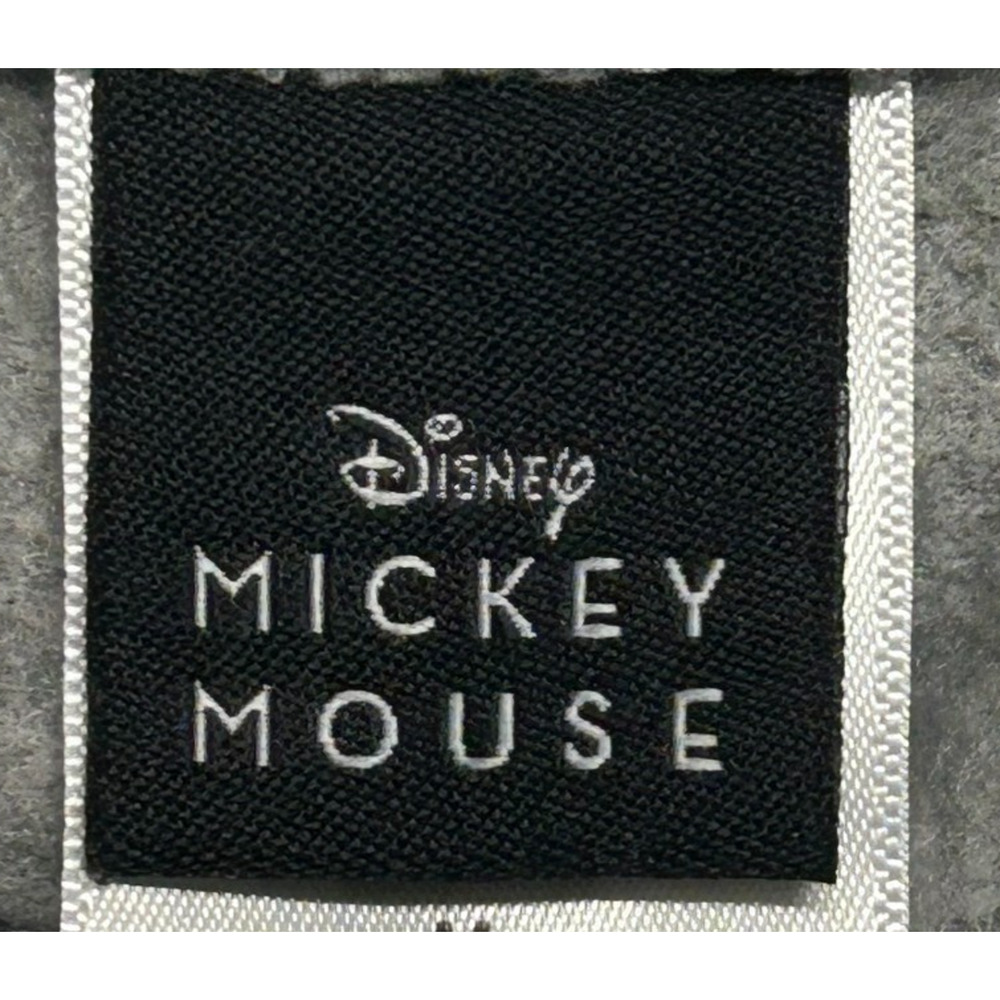 Disney Mickey Mouse Sweatshirt Womens Medium Gray Front All Over Print Crew Neck - Picture 9 of 12